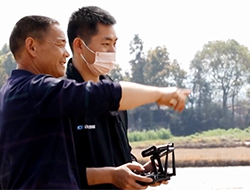 Agr agriculture drone printemps occupé